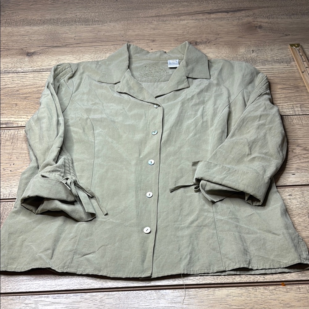 Women’s Pussers West Indies Silk Linen Blend Top Size Medium